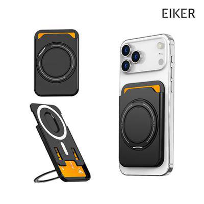 EIKER 심플 맥세이프 카드지갑 360도 회전 링스탠드